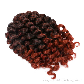 Professional fashion pile waterproof stretch synthetic fiber lace crimped crochet human hair wig